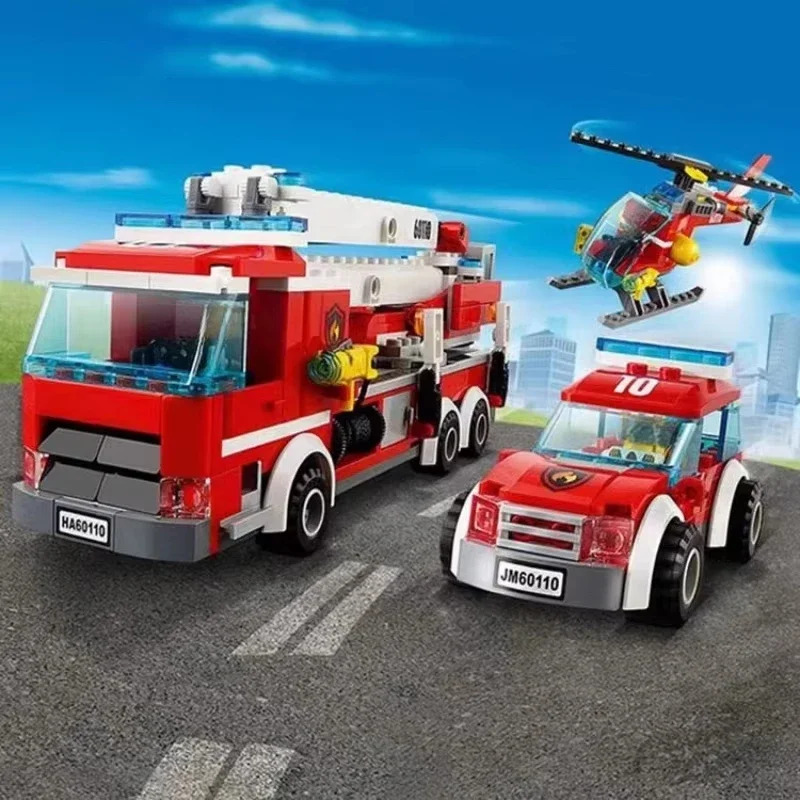 City Fire Station Helicopter T - Lego Set City recension och pris