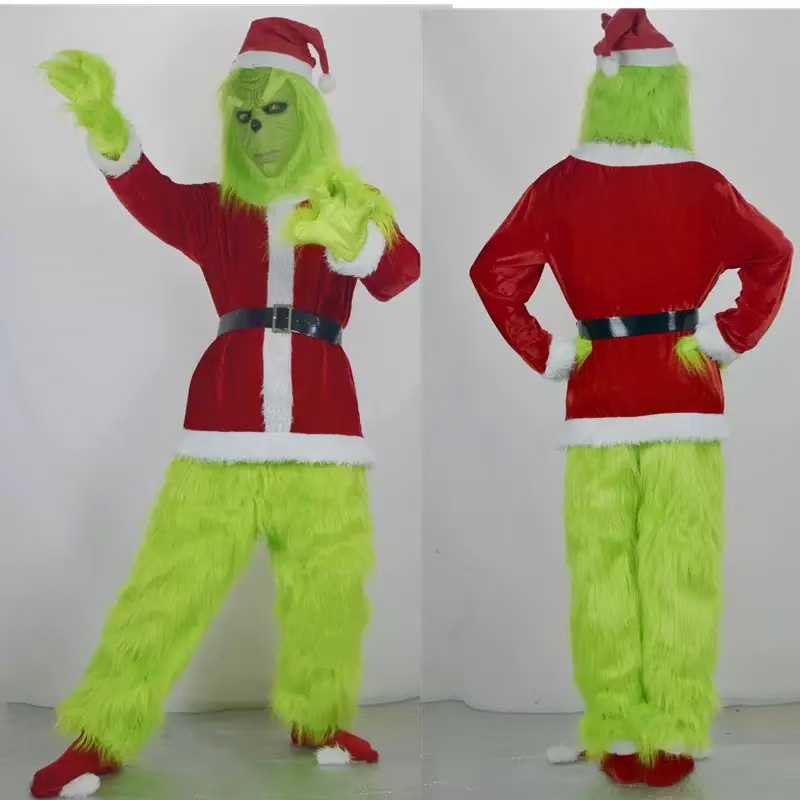 Merry Christmas Grinch Cosplay - Santa Hat Plush recension och pris