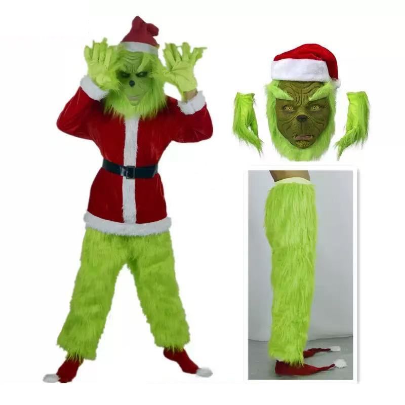 Merry Christmas Grinch Cosplay - Santa Hat Plush recension och pris