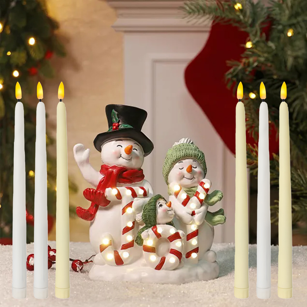 6pcs LED Flameless Taper Candl - Holiday Candle Set recension och pris