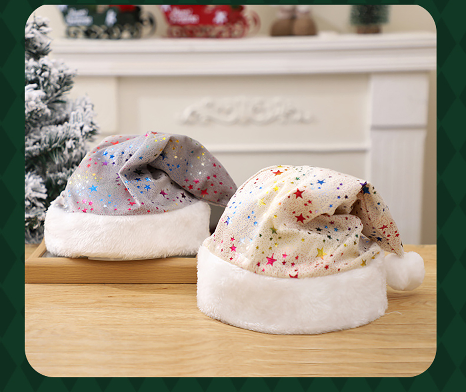 Red Plush Hot Stamping Stars C - Santa Hat Plush recension och pris