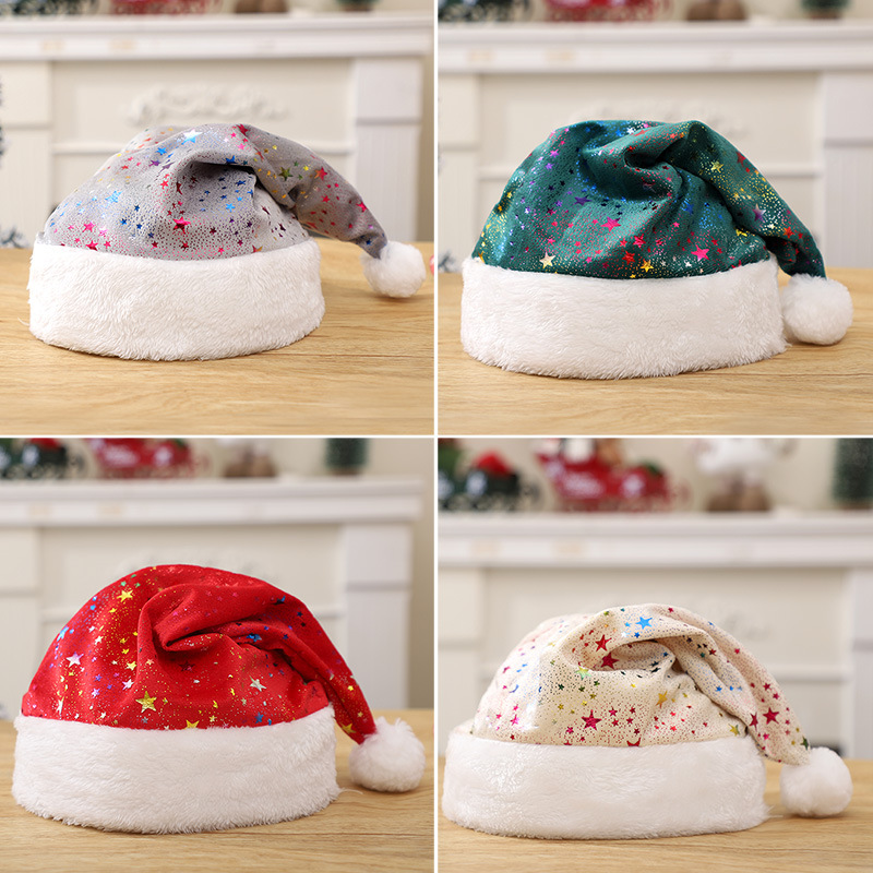 Red Plush Hot Stamping Stars C - Santa Hat Plush recension och pris