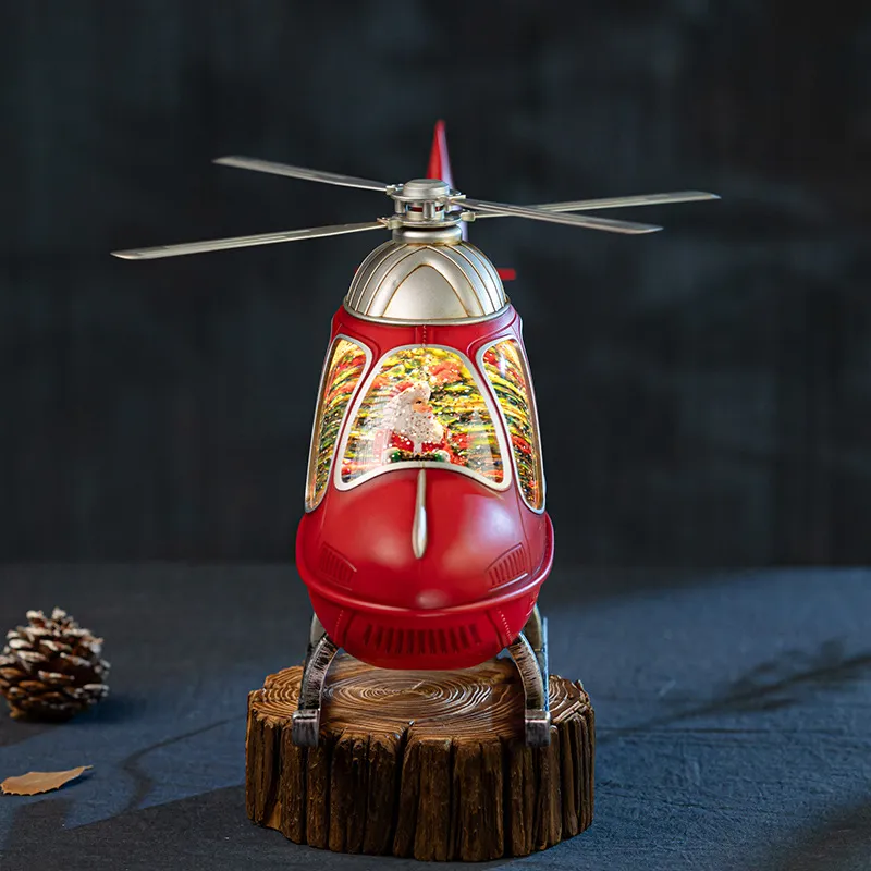 Rotating Helicopter Music Box  - Snow Globe Musical recension och pris