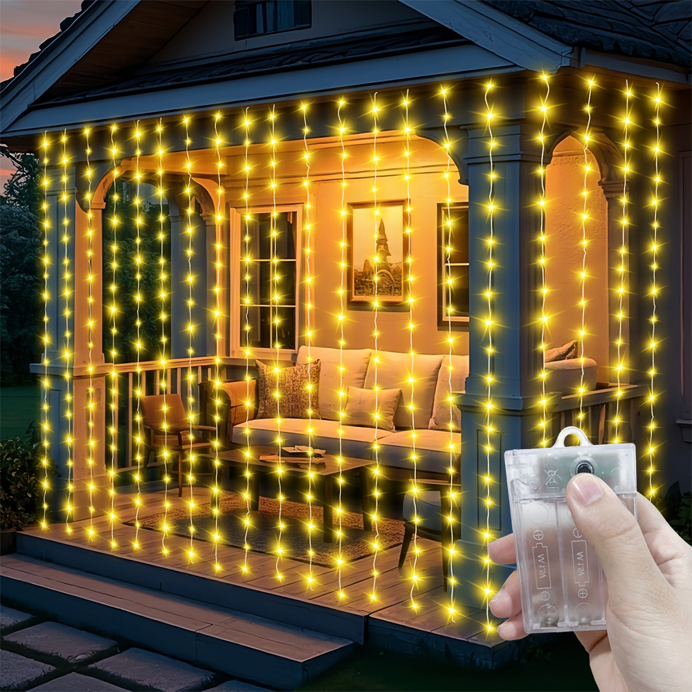 8 Modes Curtain LED String Lig - Led Fairy String Lights recension och pris