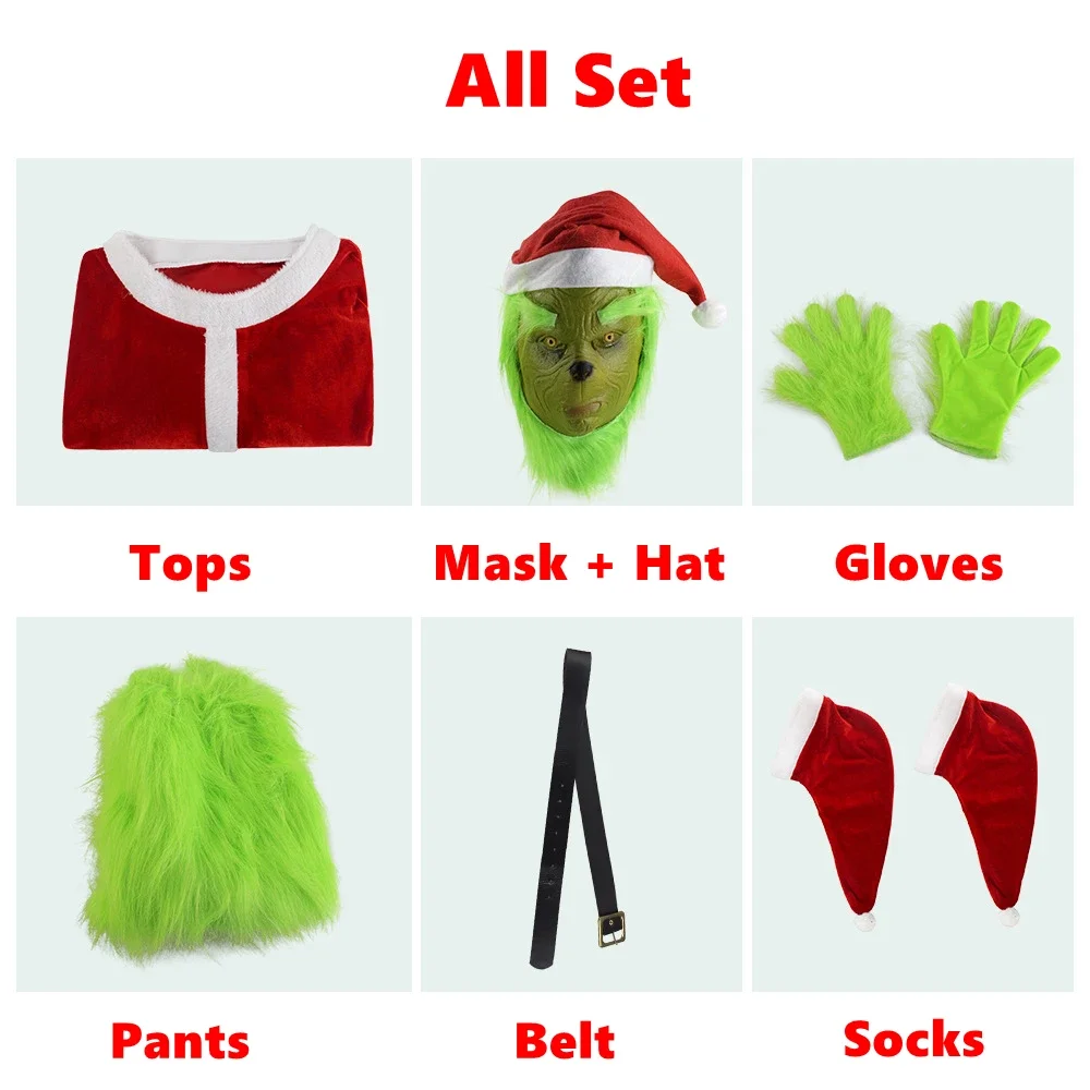 2026Cosplay Costumes Green Thi - Santa Hat Plush recension och pris