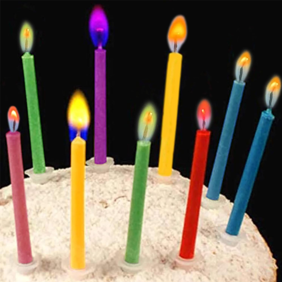12/24 Pcs birthday cake candle - Holiday Candle Set recension och pris