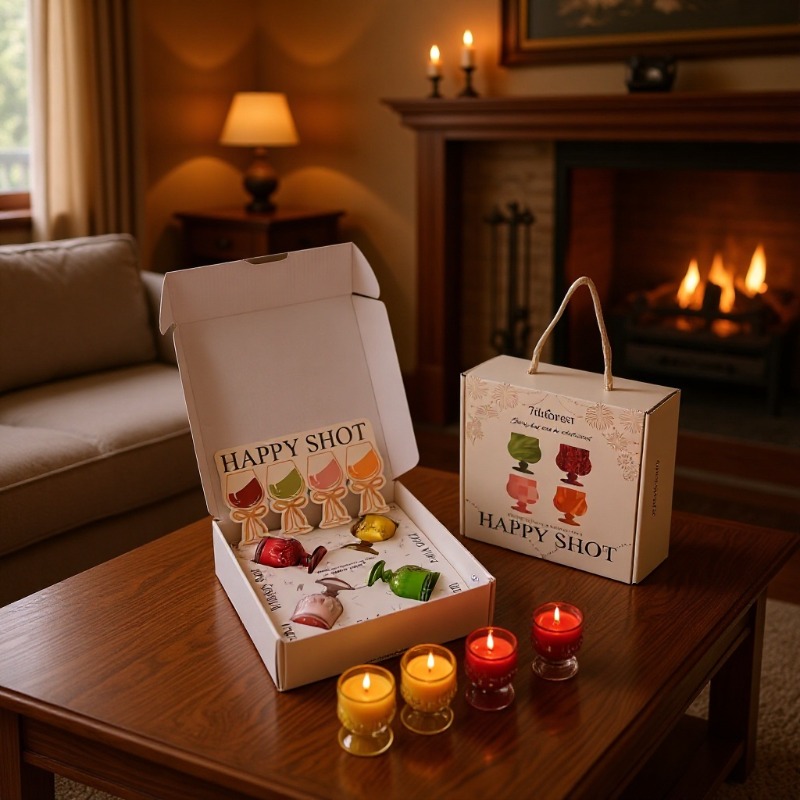 Scented Candle Gift Set Wine G - Holiday Candle Set recension och pris
